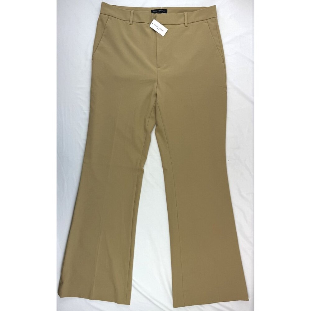 NWT BANANA REPUBLIC Wide-Leg Sculpted Trouser Women's Size 10 Latte